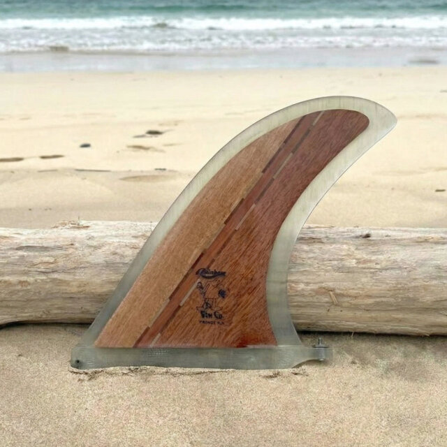ロングボードフィン Rainbow fin FRINGE 9.5 Wood レインボーフィン