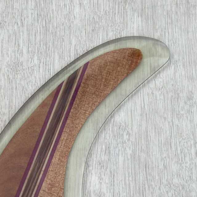 ロングボードフィン Rainbow fin Robert August 9.5 Wood レインボー