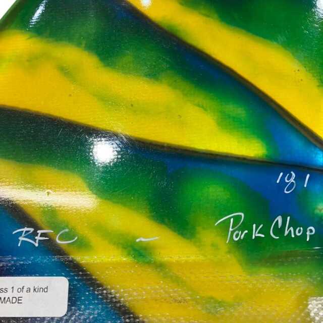 ロングボードフィン Rainbow fin Pork Chop 10.0 SG Stained Glass