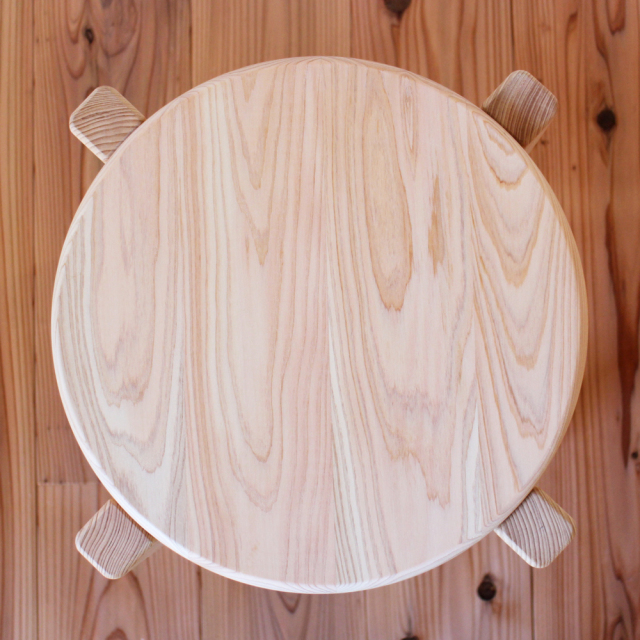 ひのき丸スツール 無垢 丸椅子 スタッキングスツール