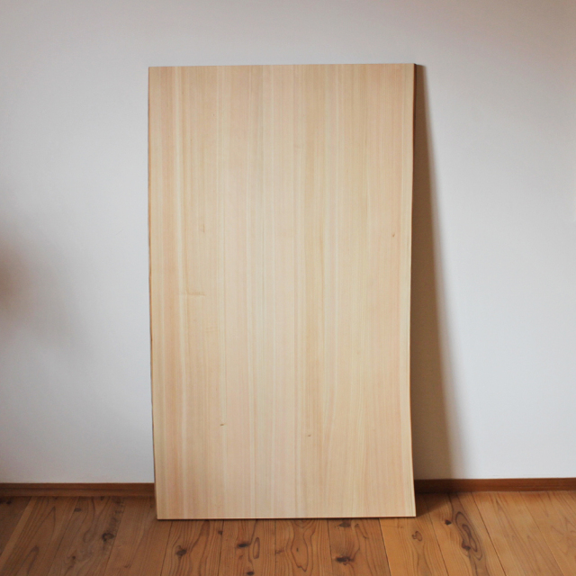 テーブル 天板 単品 ひのき 無垢 耳付き ダイニングテーブル デスク