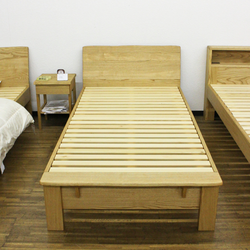 栗無垢 シングル セミダブル ベッドフレーム ひのきスノコ