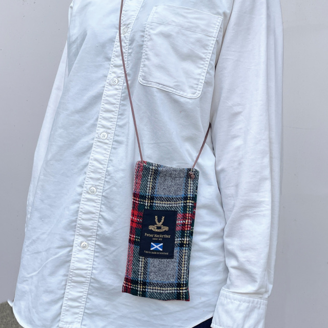 伝統的なタータンチェック柄の眼鏡ケース（メガネケース）「A-164