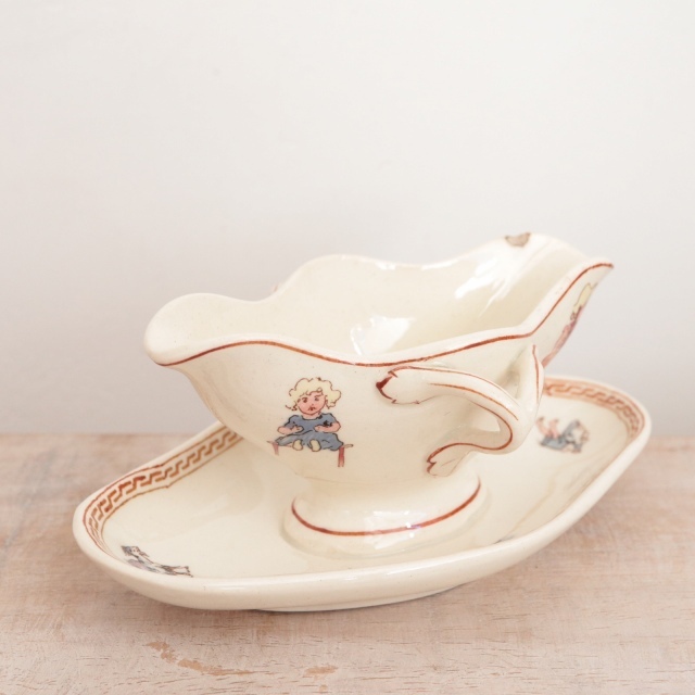 アンティーク ミニチュア ソーシエール アンファン フランス