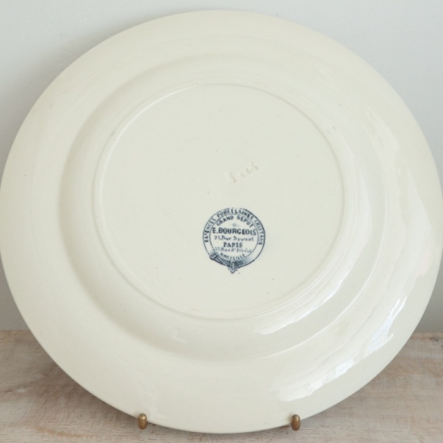 アンティーク プレート 皿 フランス製 エミールブルジョワ E.BOURGEOIS