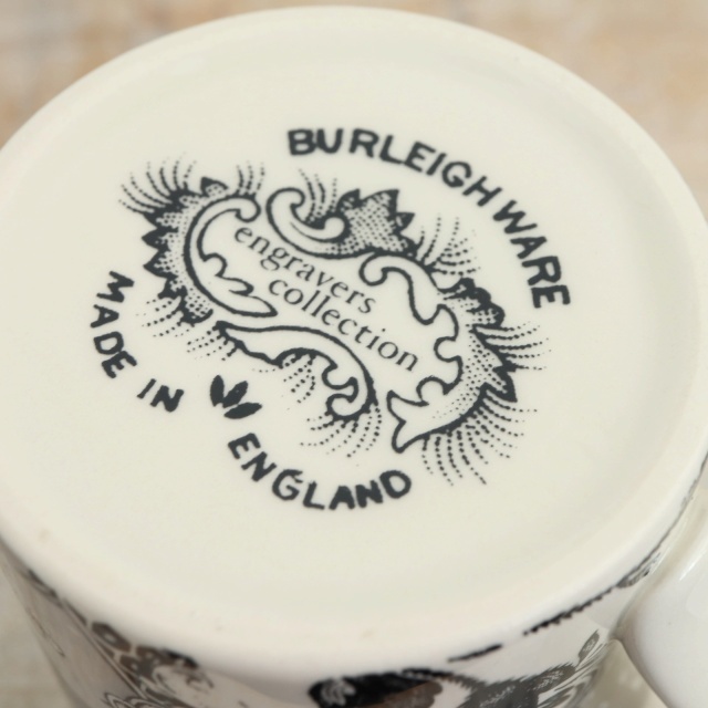バーレイ Burleigh エングレイバーズ ブラック マグカップ
