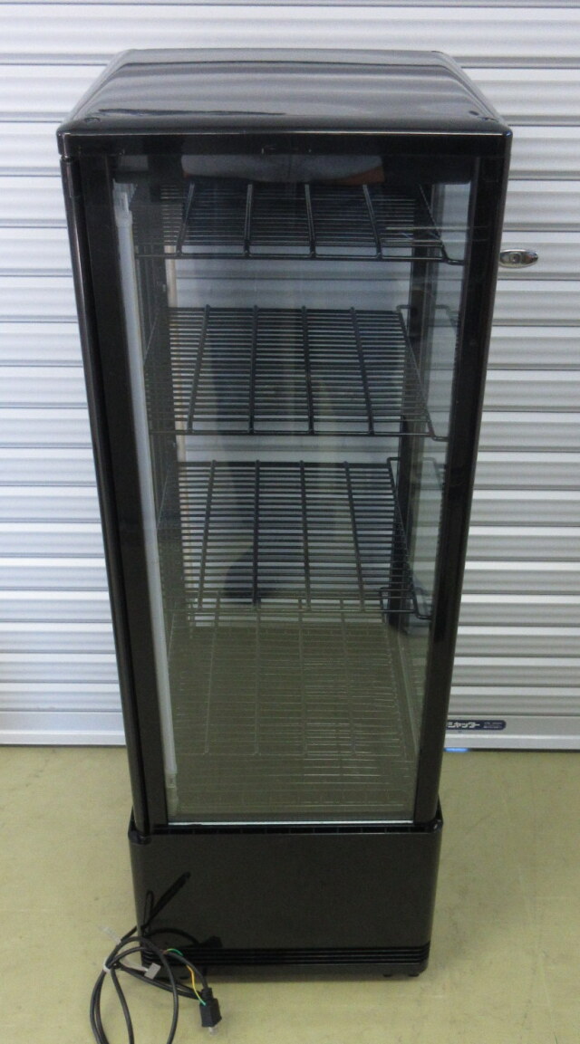 2022年 Hijiru 4面ガラス冷蔵ショーケース HJR-KR100BK W445×D400