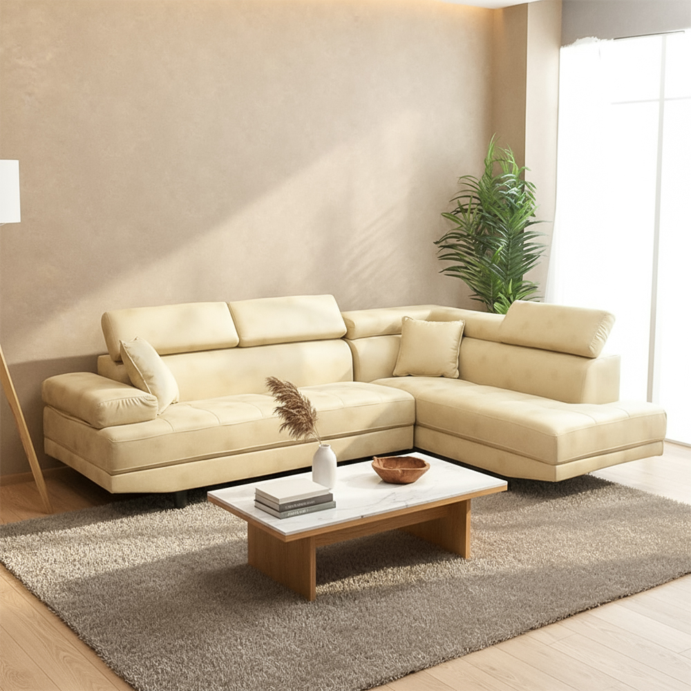 ソファ ソファー カウチソファ カウチ 3人掛け 新素材ファブリック L字