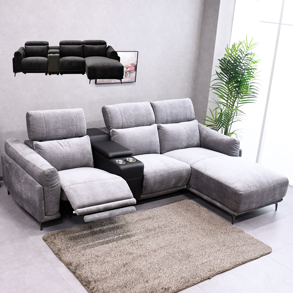 開梱設置付き】 へたりにくいソファ 電動ソファ カウチソファ L字