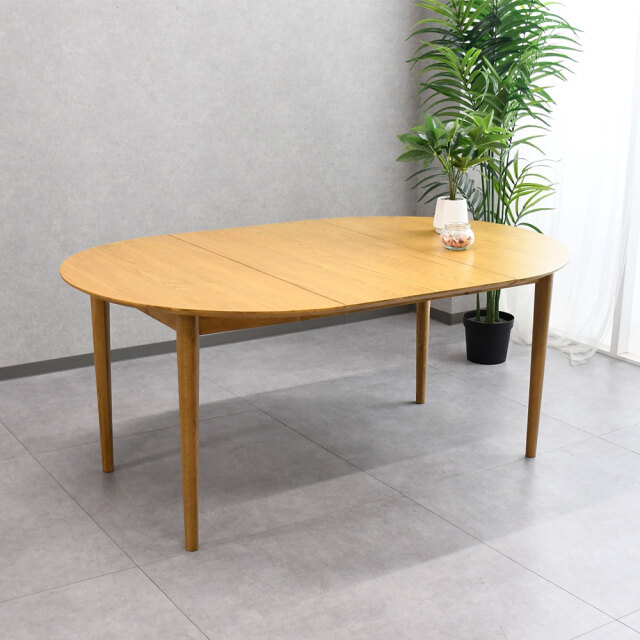 超大型オーク材伸長式ダイニングテーブル 110 170cm mobler