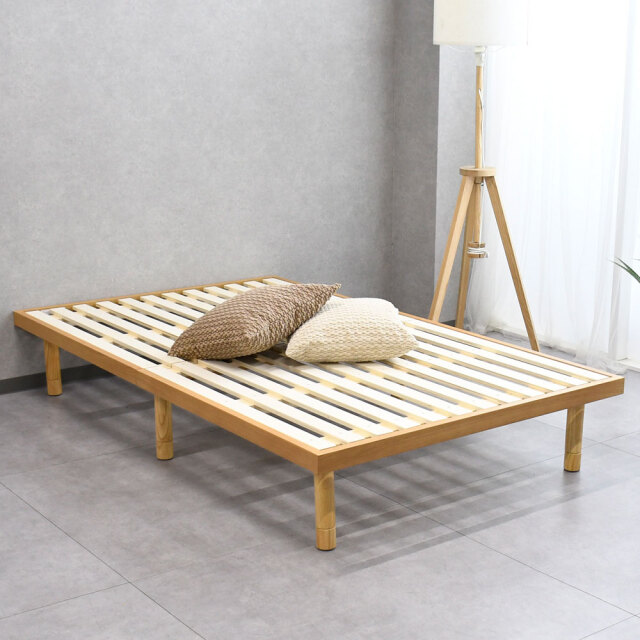 ベッド 簡単組立 耐荷重600kg シングル セミダブル ダブル クイーン