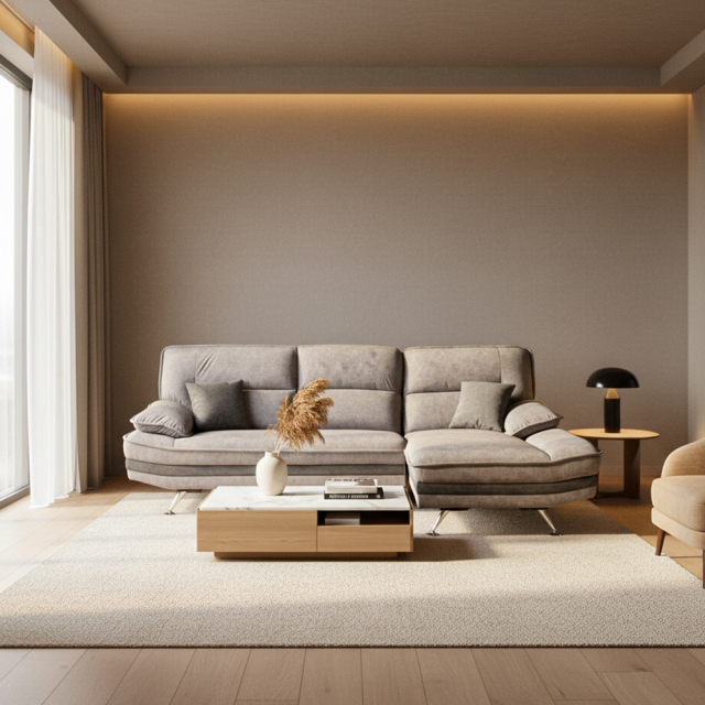 ソファ ソファー カウチソファ カウチ 3人掛け 新素材ファブリック L字