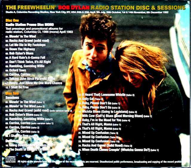 Bob Dylan ボブ・ディラン/Freewheelin' Radio Station Disc & Sessions