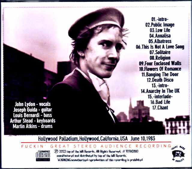 P.I.L. Public Image Limited パブリック・イメージ・リミテッド/CA