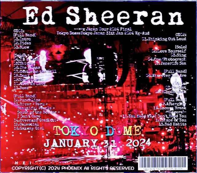 Ed Sheeran エド・シーラン Tokyo,Japan 2024 Complete