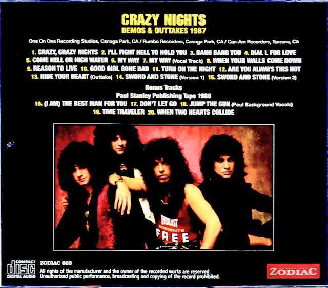 Kiss キッス/Crazy Nights Demos,Outtakes 1987 & more