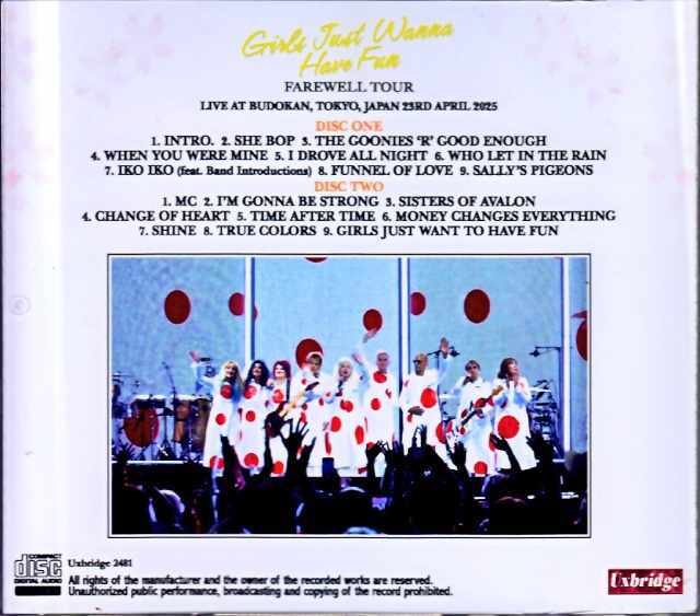 Cyndi Lauper シンディ・ローパー/Tokyo,Japan 4.23.2025 Complete