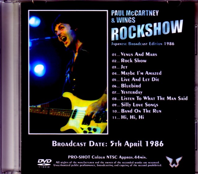 Paul McCartney,Wings ポール・マッカートニー ウイングス/Rockshow