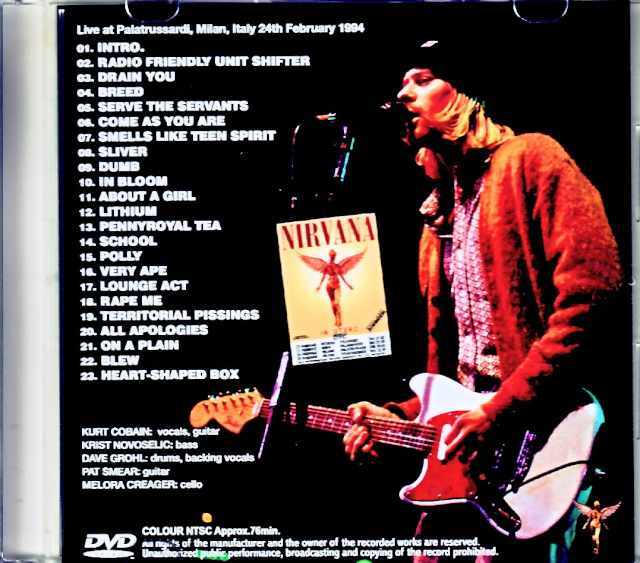 Nirvana ニルヴァーナ/Italy 1994 Complete Jewel Version