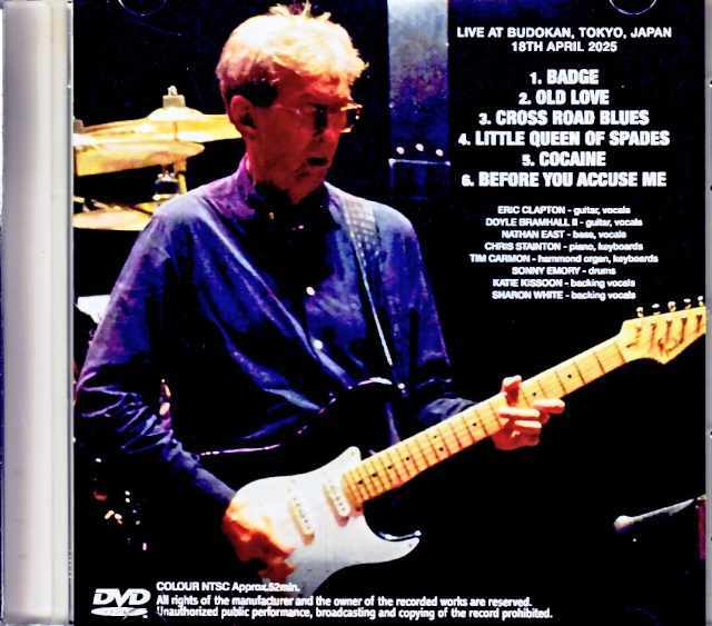 Eric Clapton エリック・クラプトン/Tokyo,Japan 4.18.2025 Jewel Version
