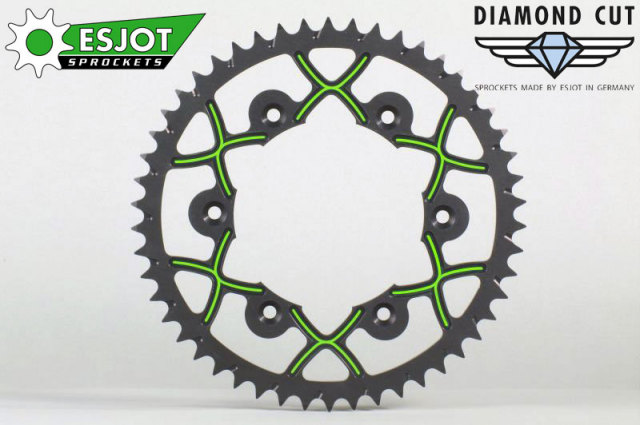 Esjot（エスヨット） X-Wing オフロード用リアスプロケット KAWASAKI