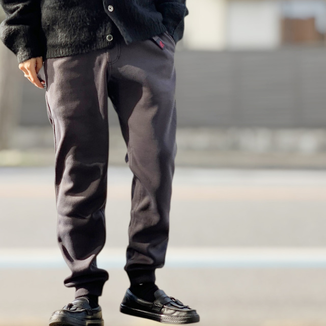 GRAMICCI / BONDING KNIT FLEECE NARROW RIB PANTS