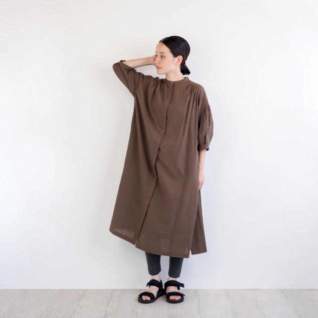 nofl】ドビーワッシャー前あきワンピース 644207570 | ナチュラル服