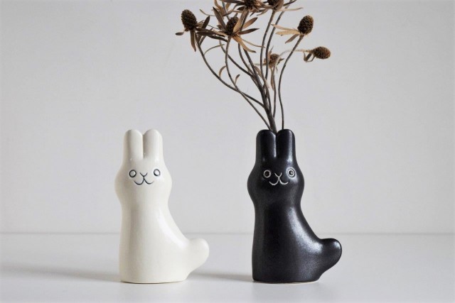 うさぎの花器[dieci（ディエチ）]En Liten Van(Rabbit)鹿児島睦-ならの実