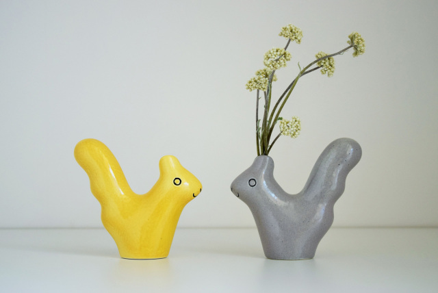 りすの花器[dieci（ディエチ）]En Liten Van (Fox)鹿児島睦-ならの実