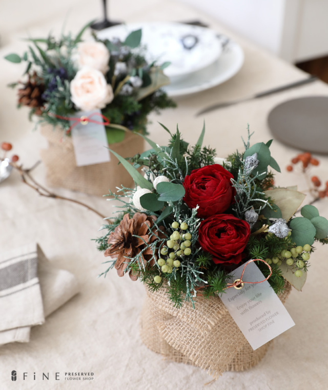 フルール・ノエル - プリザーブドフラワー アレンジメント クリスマス