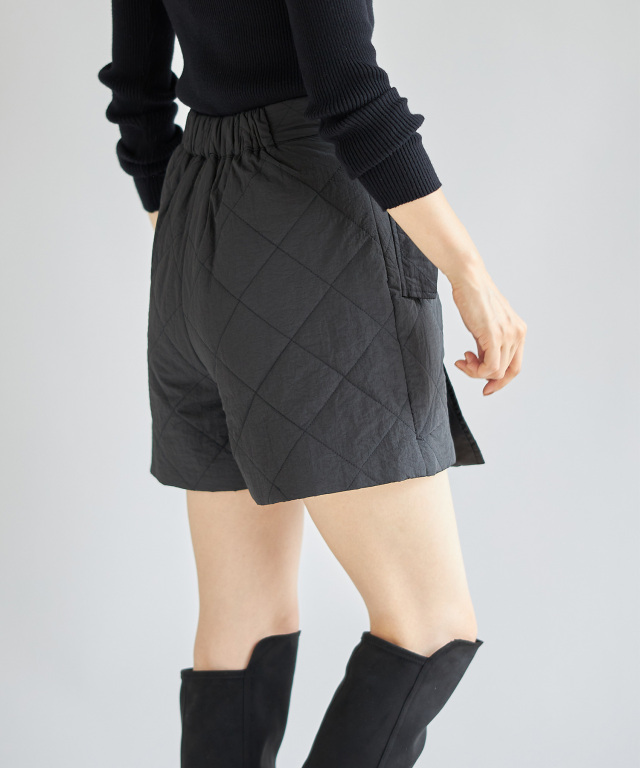 マシェリコラボ》キルティングショートパンツ