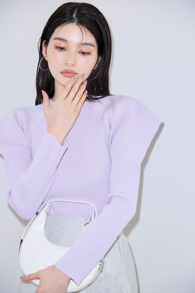 ポイントスリーブニットプルオーバー