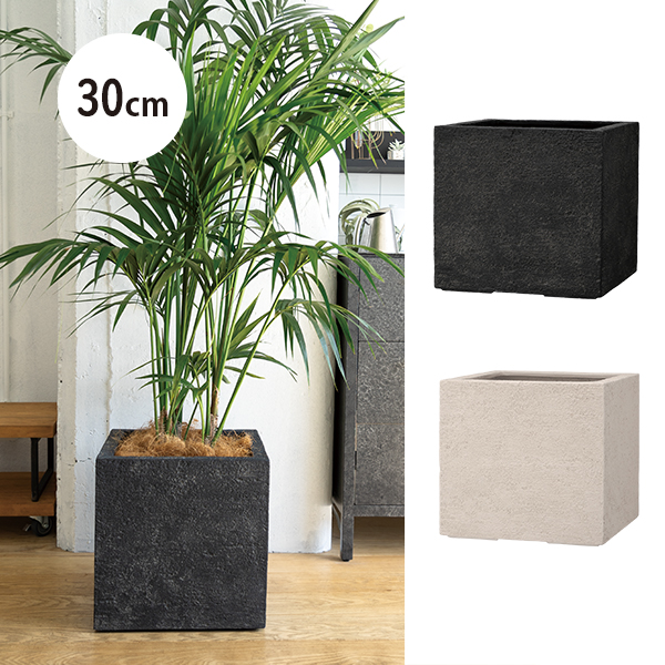 リガンデキューブ 30cm（植木鉢／プランター／軽量鉢）EB-PL872030