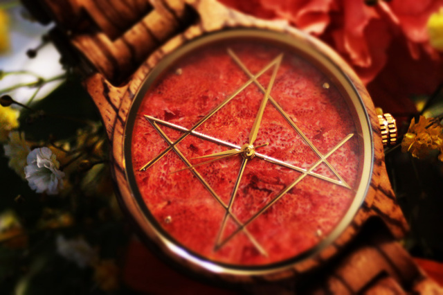 2サイズ】QUARTZ MODEL クオーツモデル／アップルコーラル ゼブラ