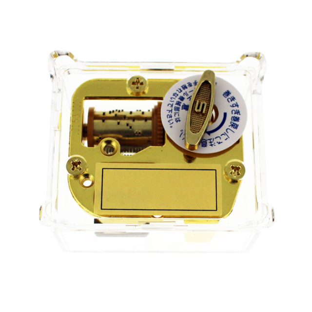 イージーオーダー18N アクリル製クリアBOXオルゴール(脚付き)