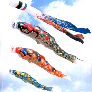 鯉のぼり,昴,スバル,五色・雲竜吹流し,3匹6点セット,五月人形,東旭