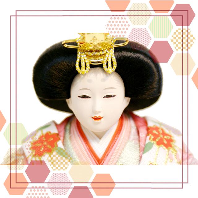 雛人形,東京久月, よろこび雛,コンパクト収納飾り,ひな人形,#S-35220