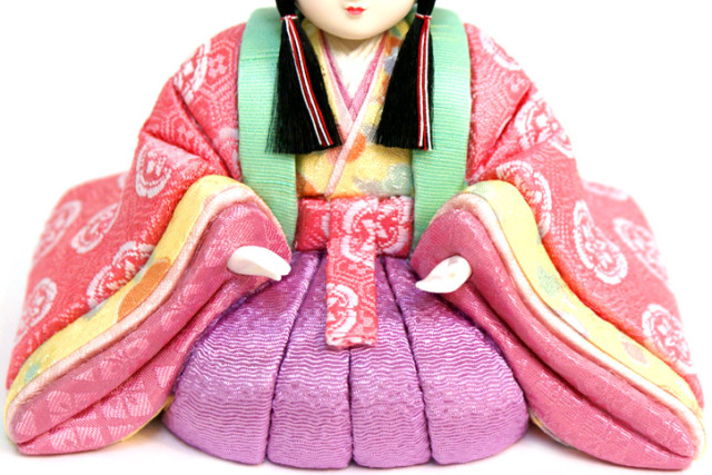 雛人形 吉徳大光 木目込み人形 親王平飾り(331-749)/ひな人形