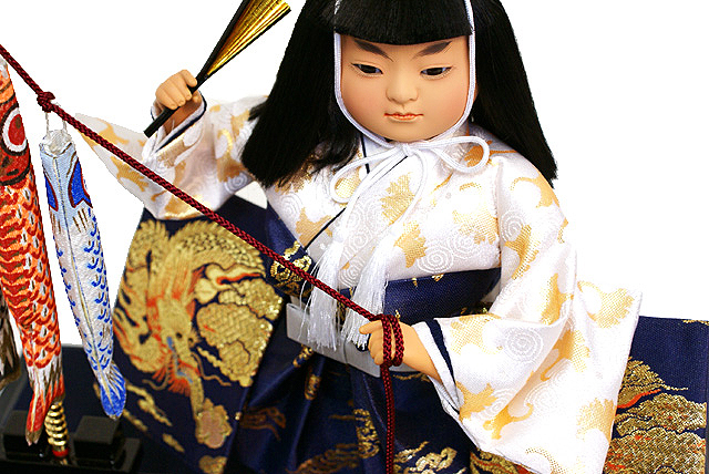 五月人形,久月,563063,5月人形,子供大将,鯉引上げ,武者人形,兜,ケース