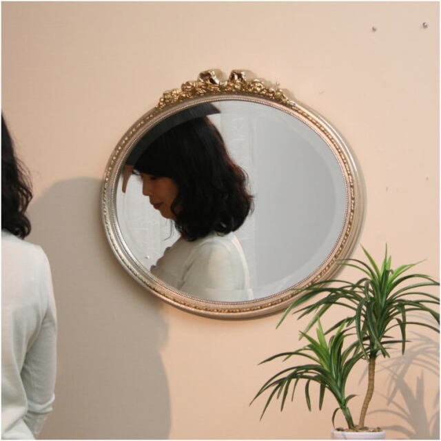 エレガントなイタリア製ウォールミラー横長タイプ FA1744 | インテリア