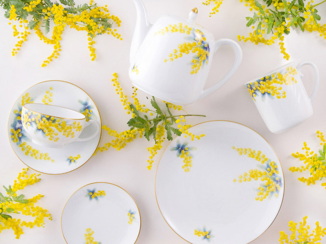 For you「ミモザ」 20cmケーキ皿