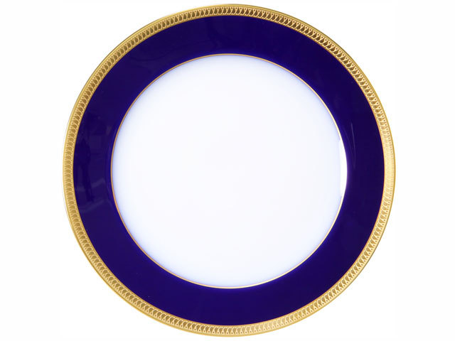 瑠璃片葉金蝕 26cmミート皿