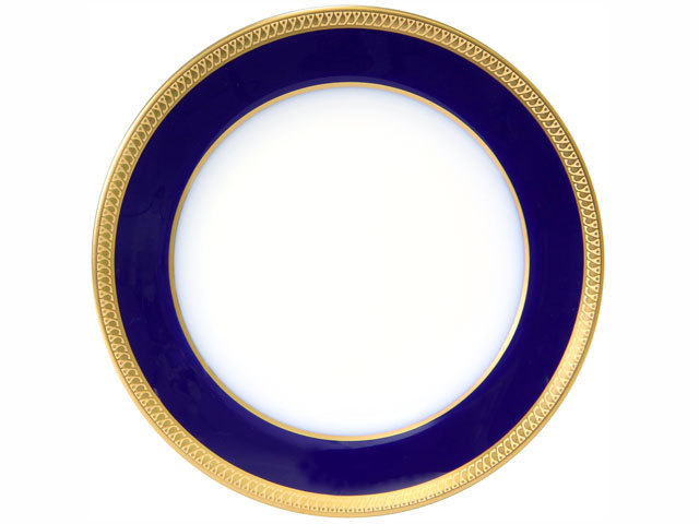 瑠璃片葉金蝕 26cmミート皿