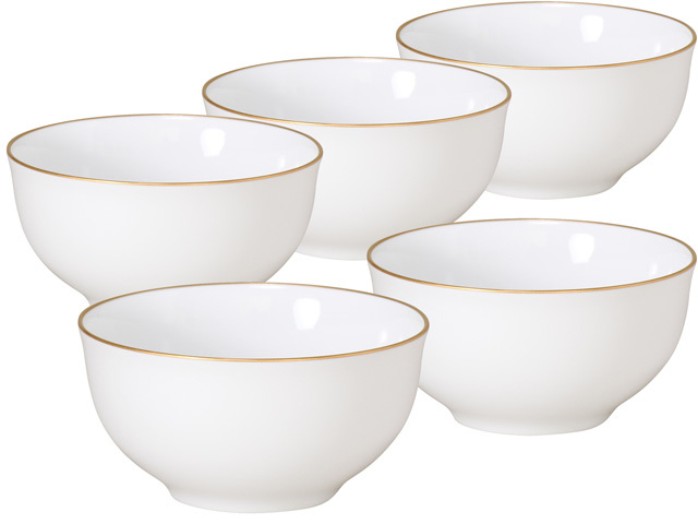 直営店限定＞ゴールドライン 湯呑5客揃