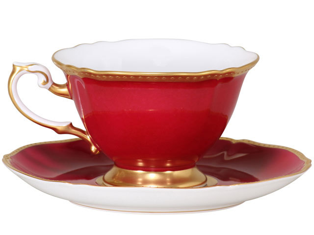 技法シリーズ「マロン金盛り」 カップ＆ソーサー