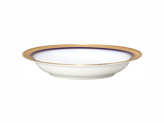 ロイヤルブルークラウン（瑠璃エンボス） 23cmフィッシュ皿