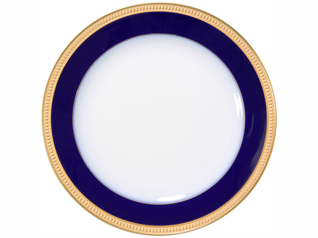 ロイヤルブルークラウン（瑠璃エンボス） 23cmフィッシュ皿