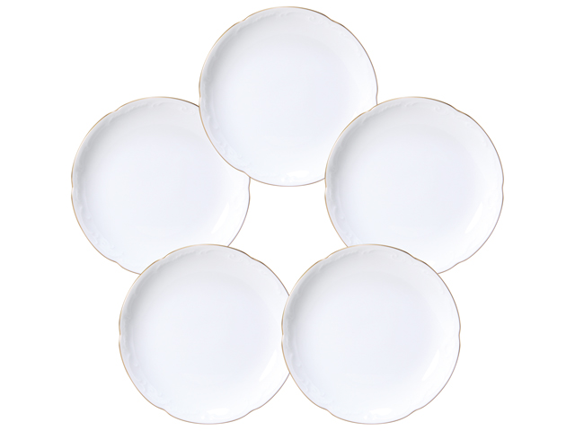 ゴールドライン 15cm銘々皿5枚揃