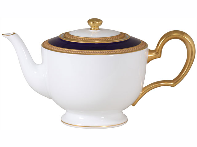 ロイヤルブルークラウン（瑠璃エンボス） ポット（大）