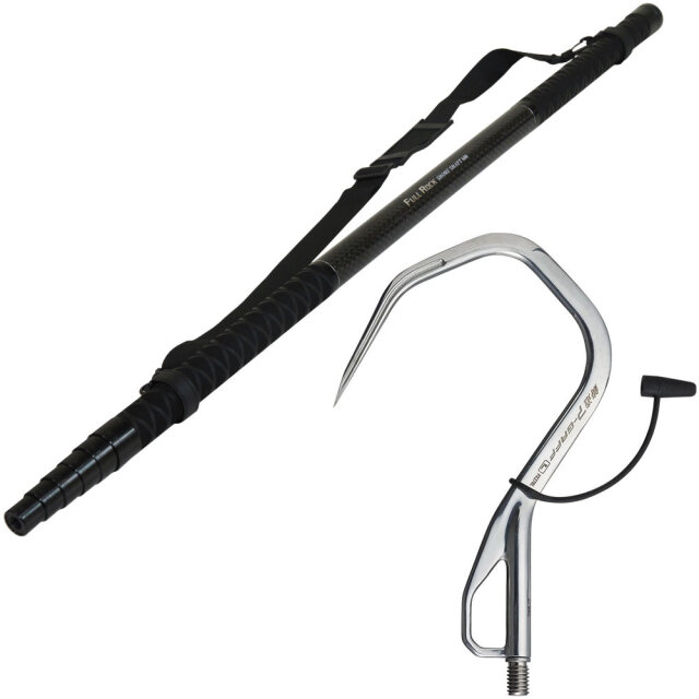 おり釣具 大型魚対応 フルロックシャフト6m ＆ プロックス 鋳造Pギャフ